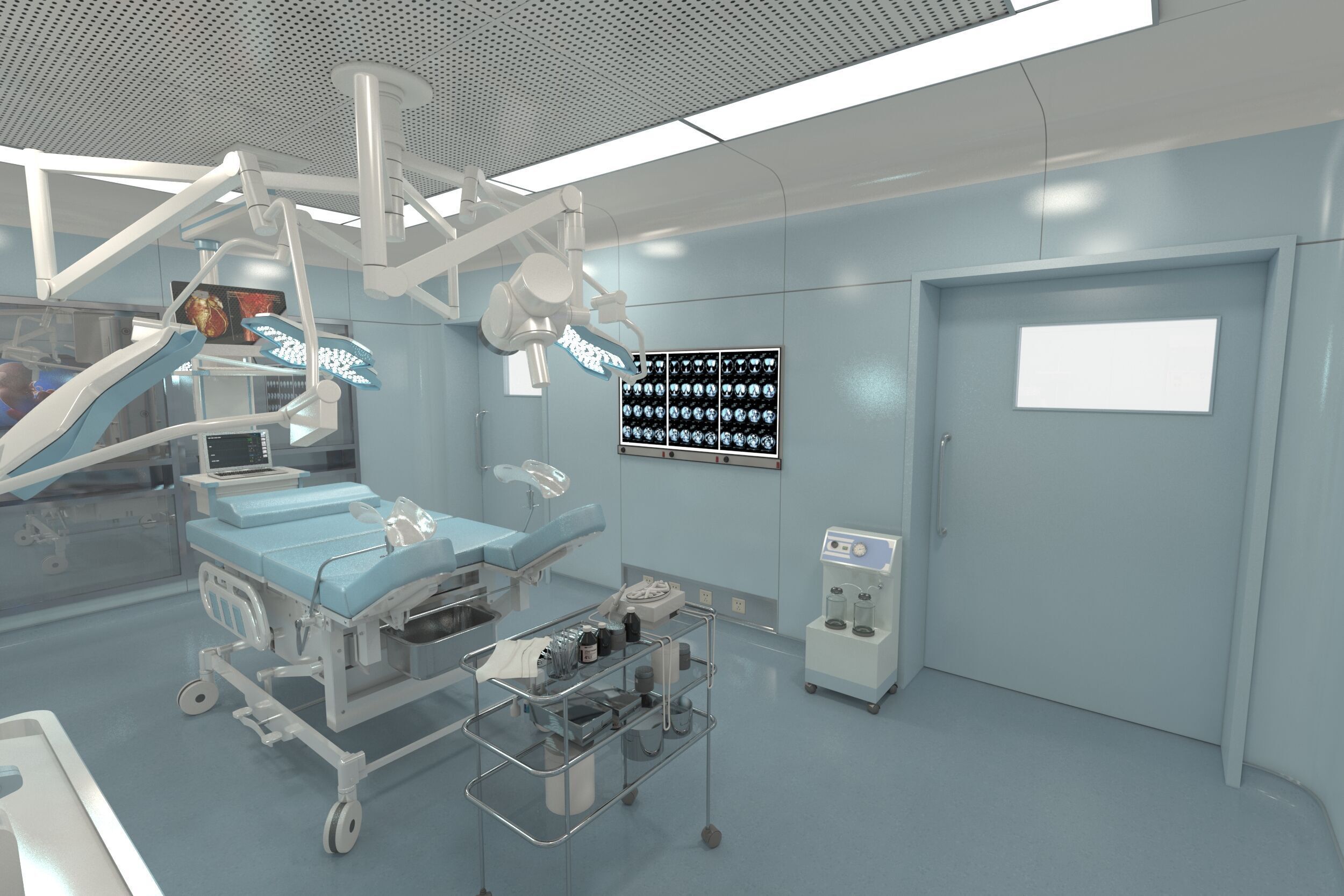 Medical Operating Room 3D model_2