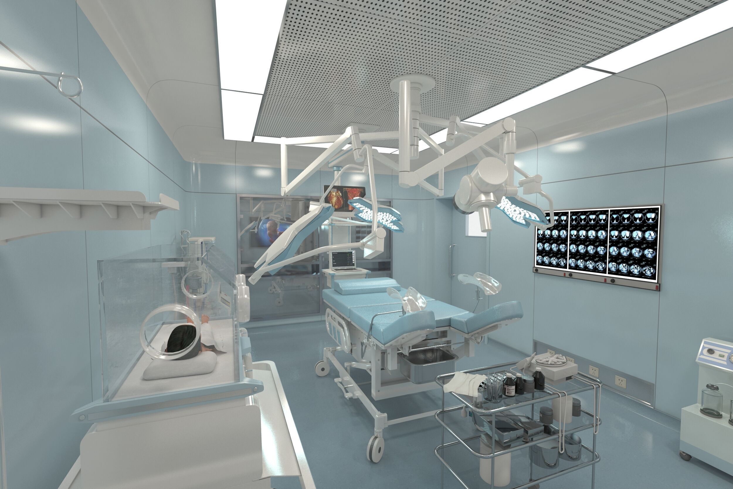 Medical Operating Room 3D model_5