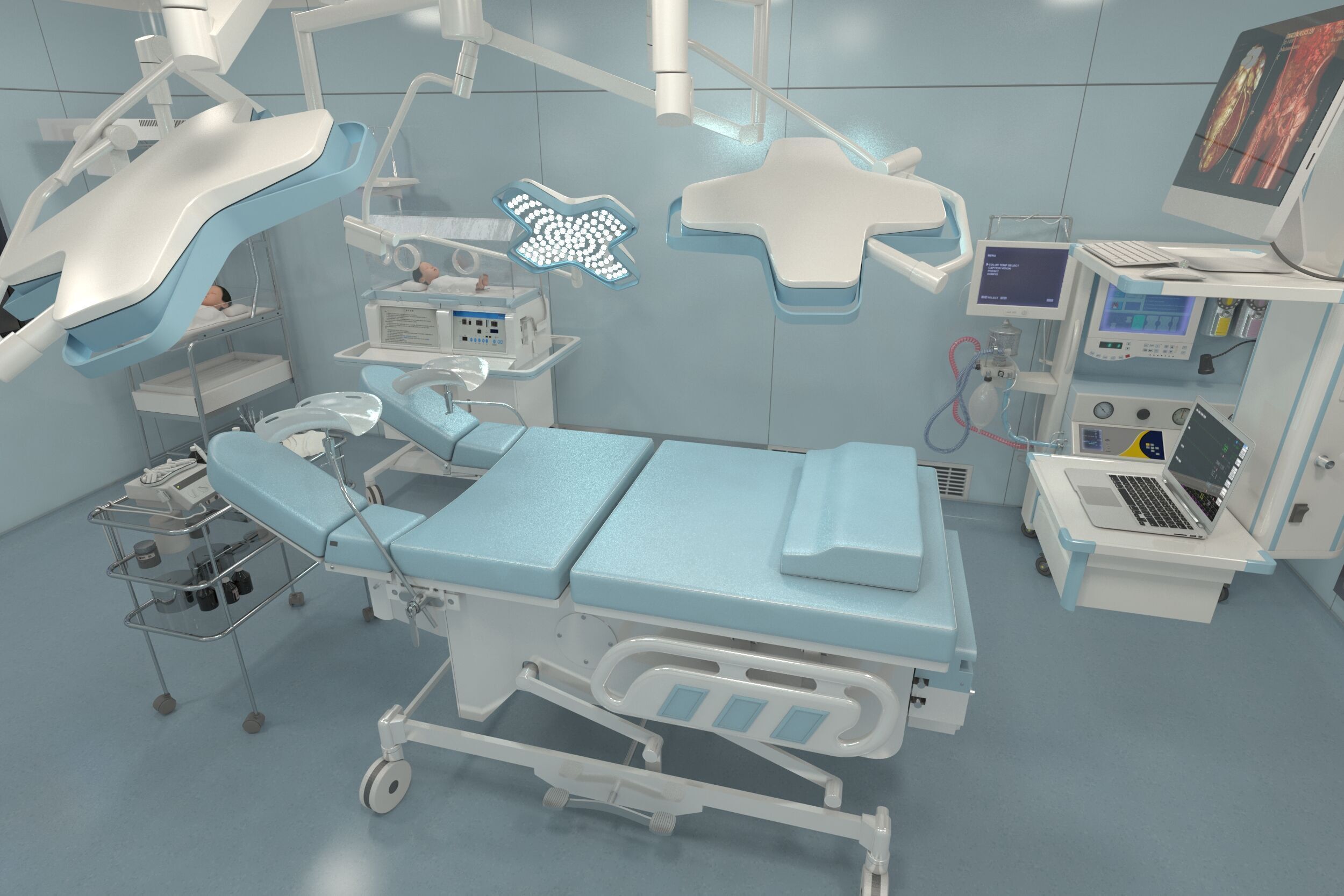 Medical Operating Room 3D model_21