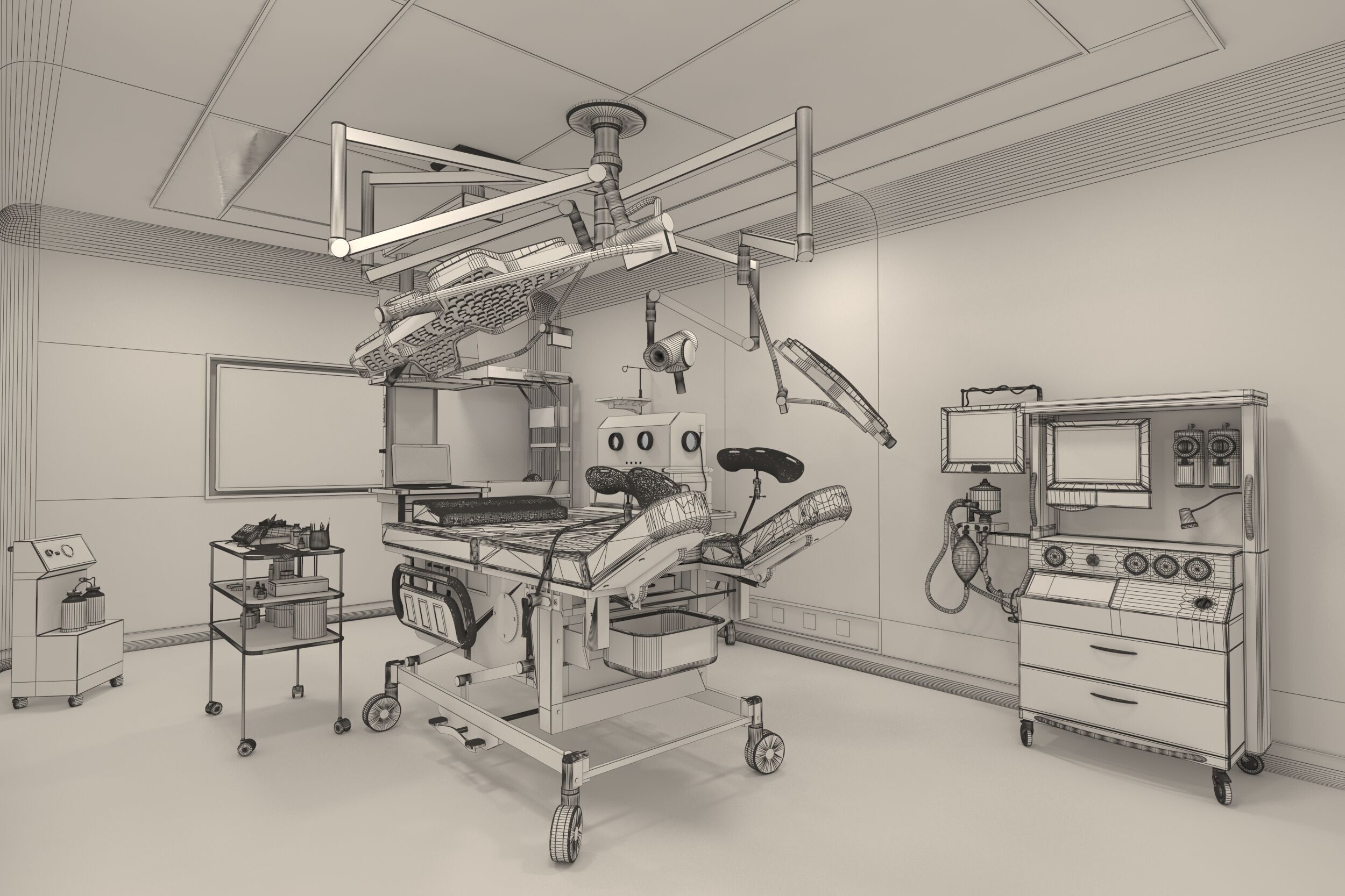 Medical Operating Room 3D model_22
