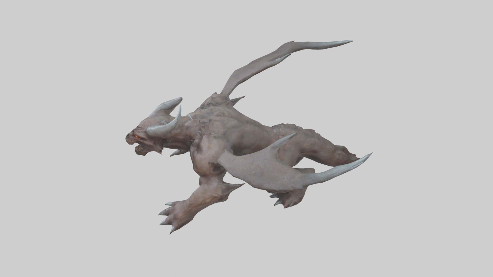 Doom Beast model Low-poly 3D model_27