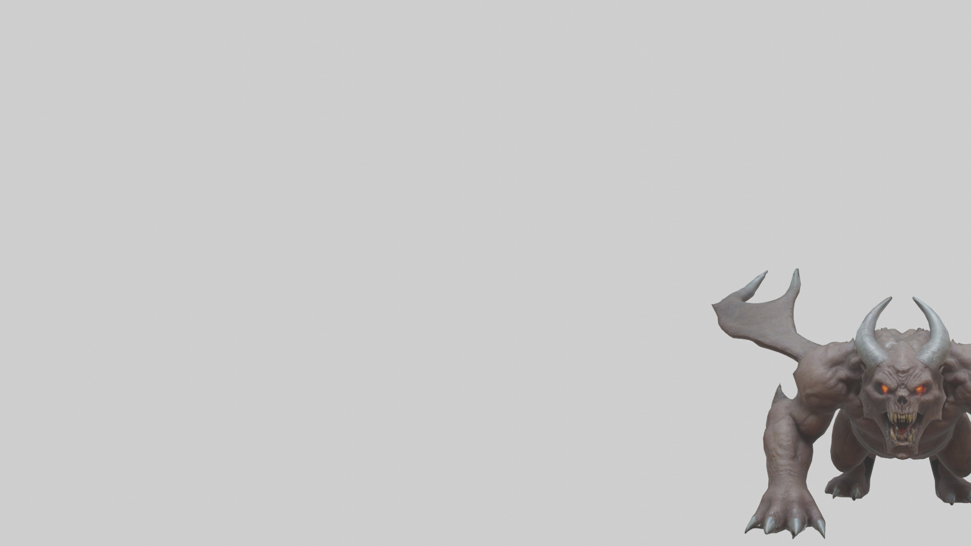 Doom Beast model Low-poly 3D model_21