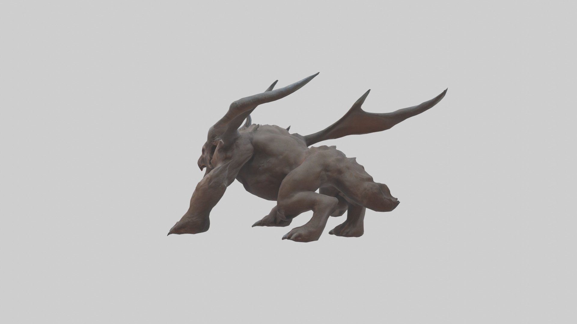 Doom Beast model Low-poly 3D model_2