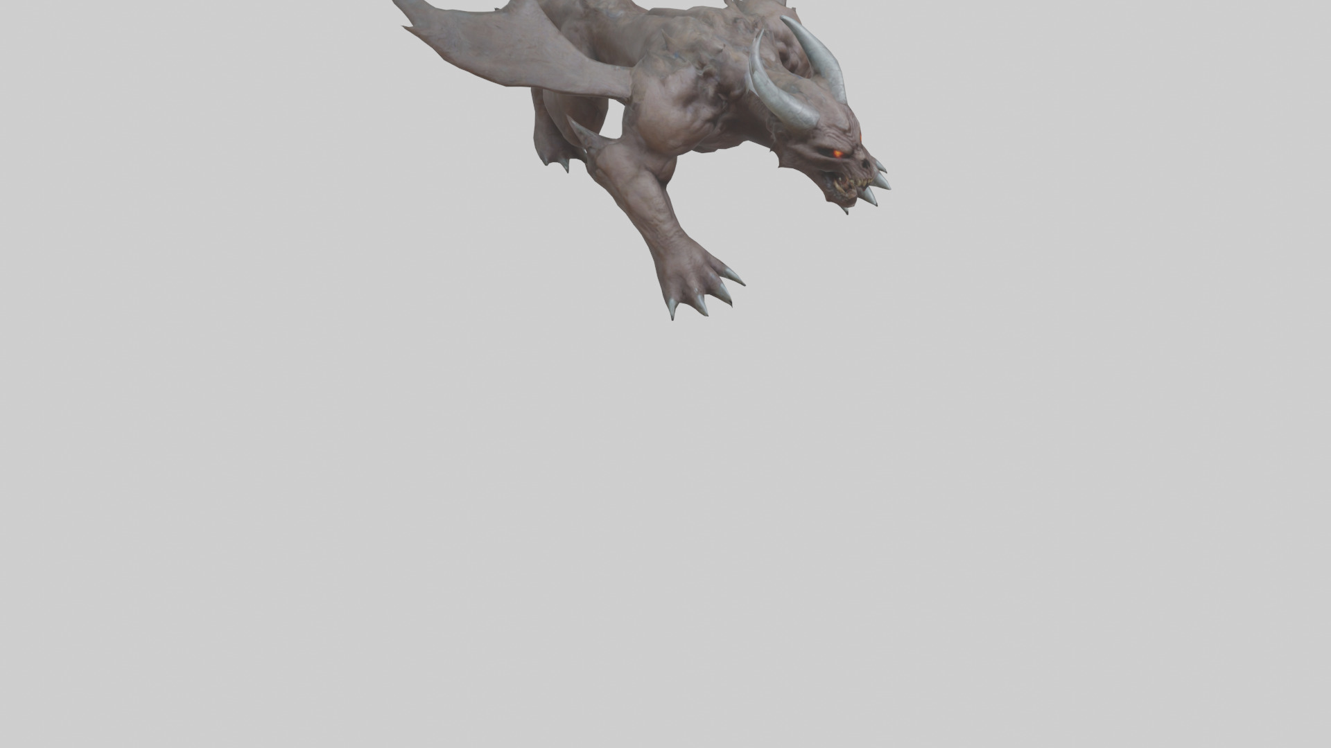 Doom Beast model Low-poly 3D model_7