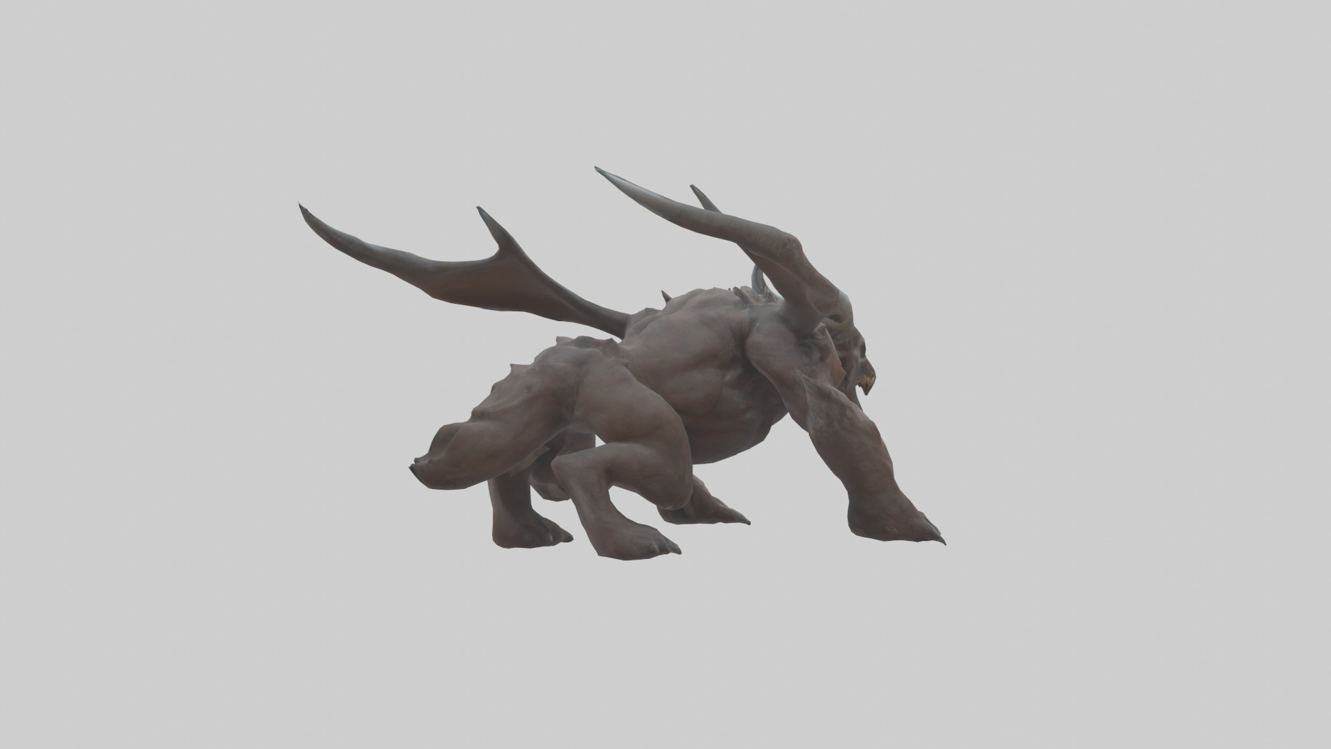 Doom Beast model Low-poly 3D model_3