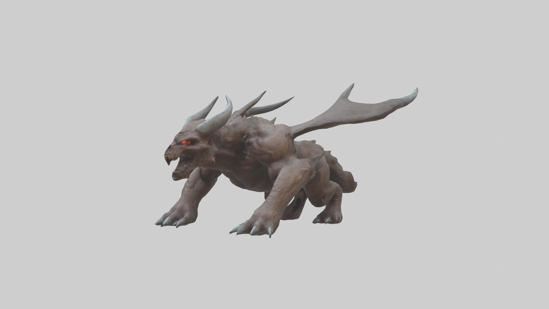 Doom Beast model Low-poly 3D model_8