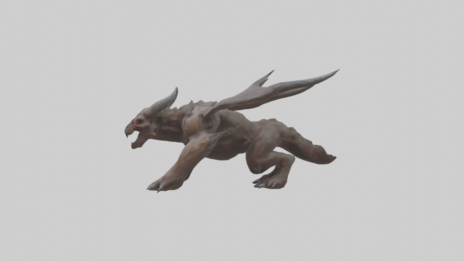 Doom Beast model Low-poly 3D model_22