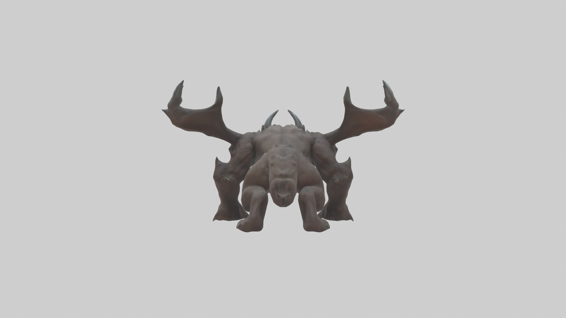 Doom Beast model Low-poly 3D model_1