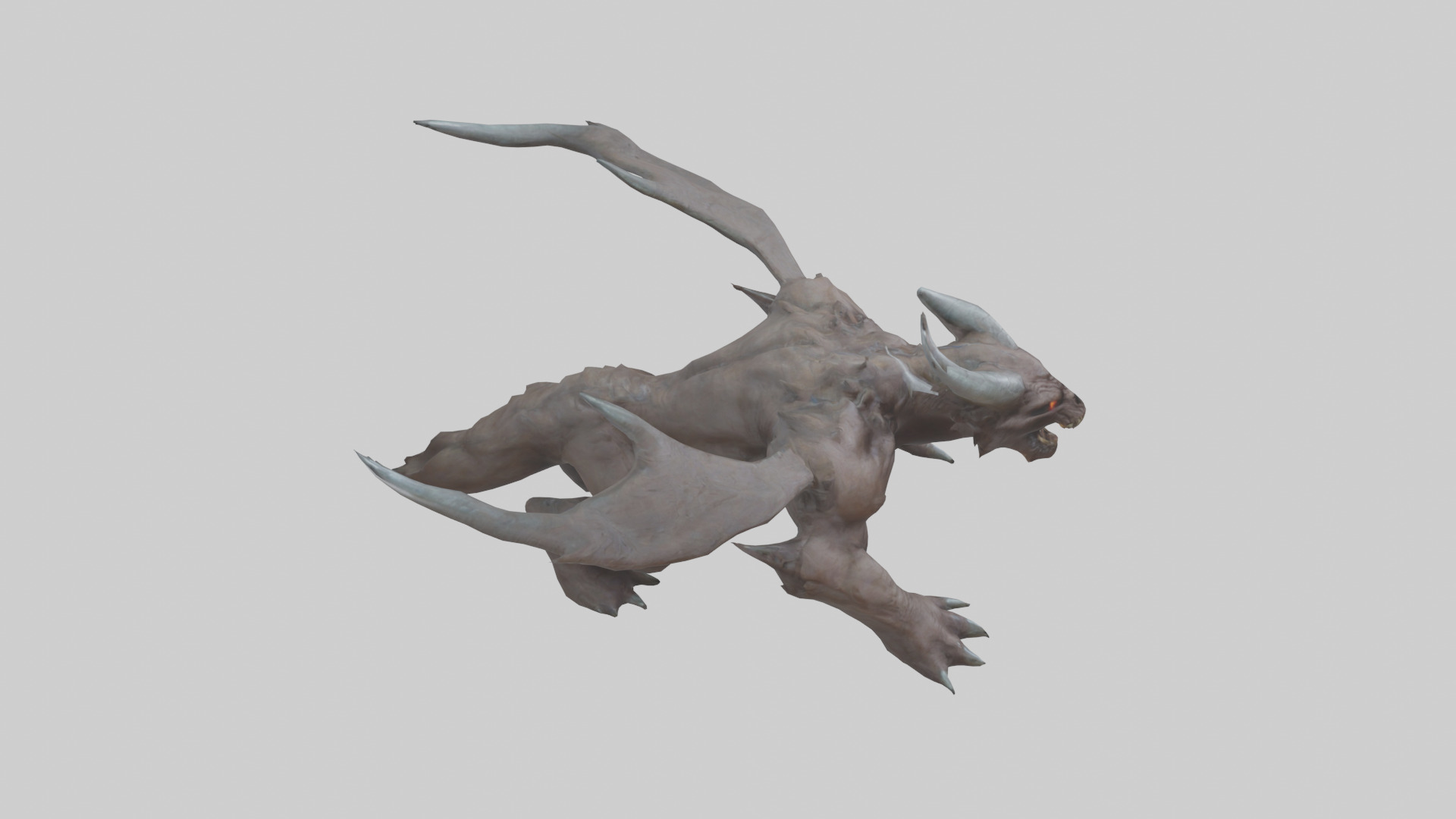 Doom Beast model Low-poly 3D model_28