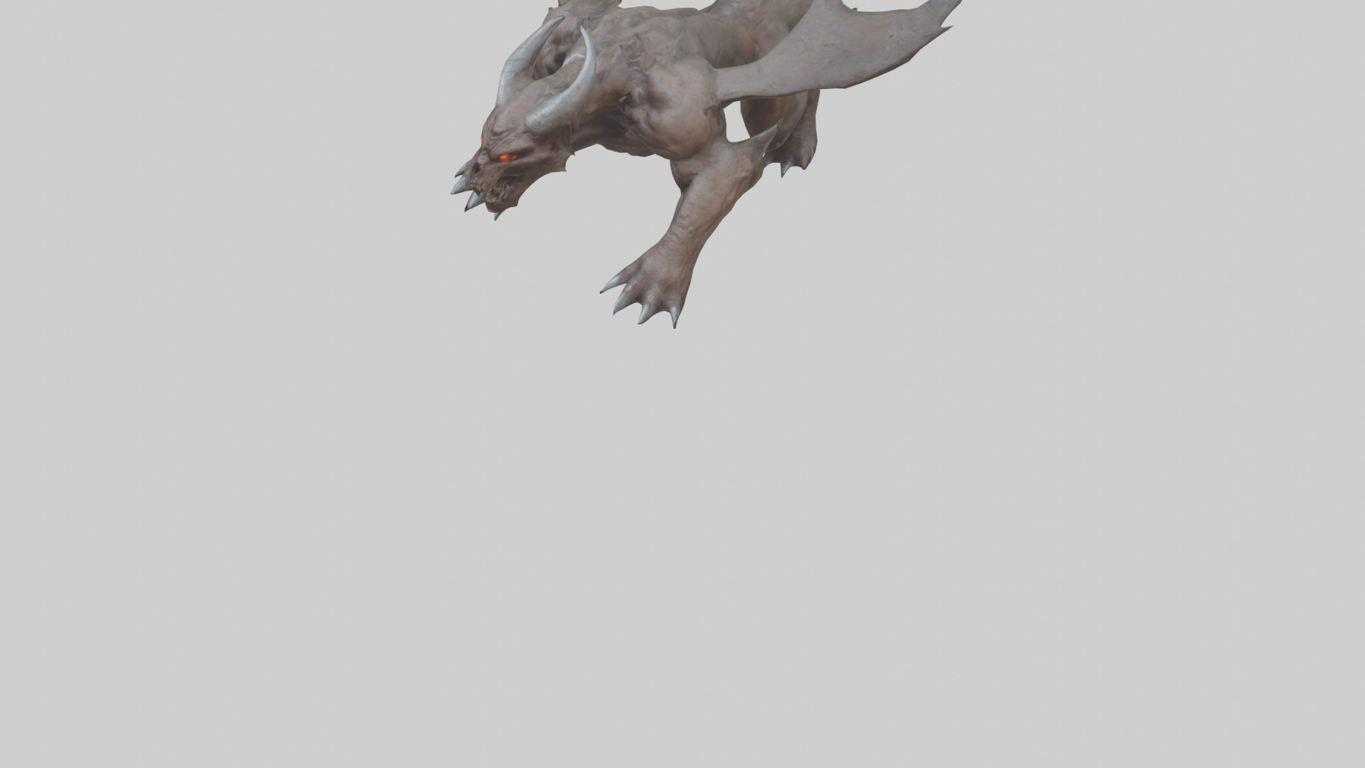 Doom Beast model Low-poly 3D model_6