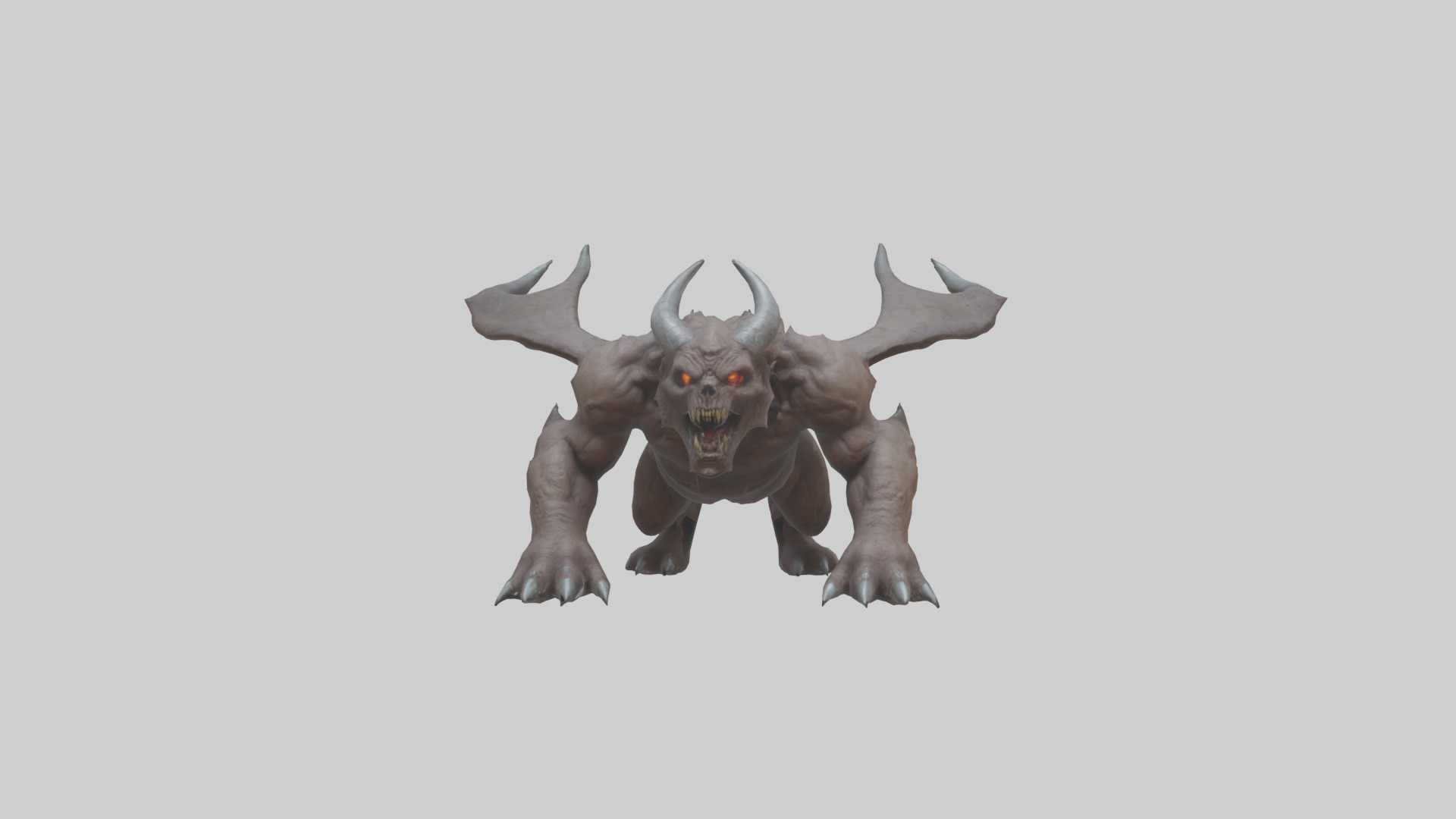 Doom Beast model Low-poly 3D model_14