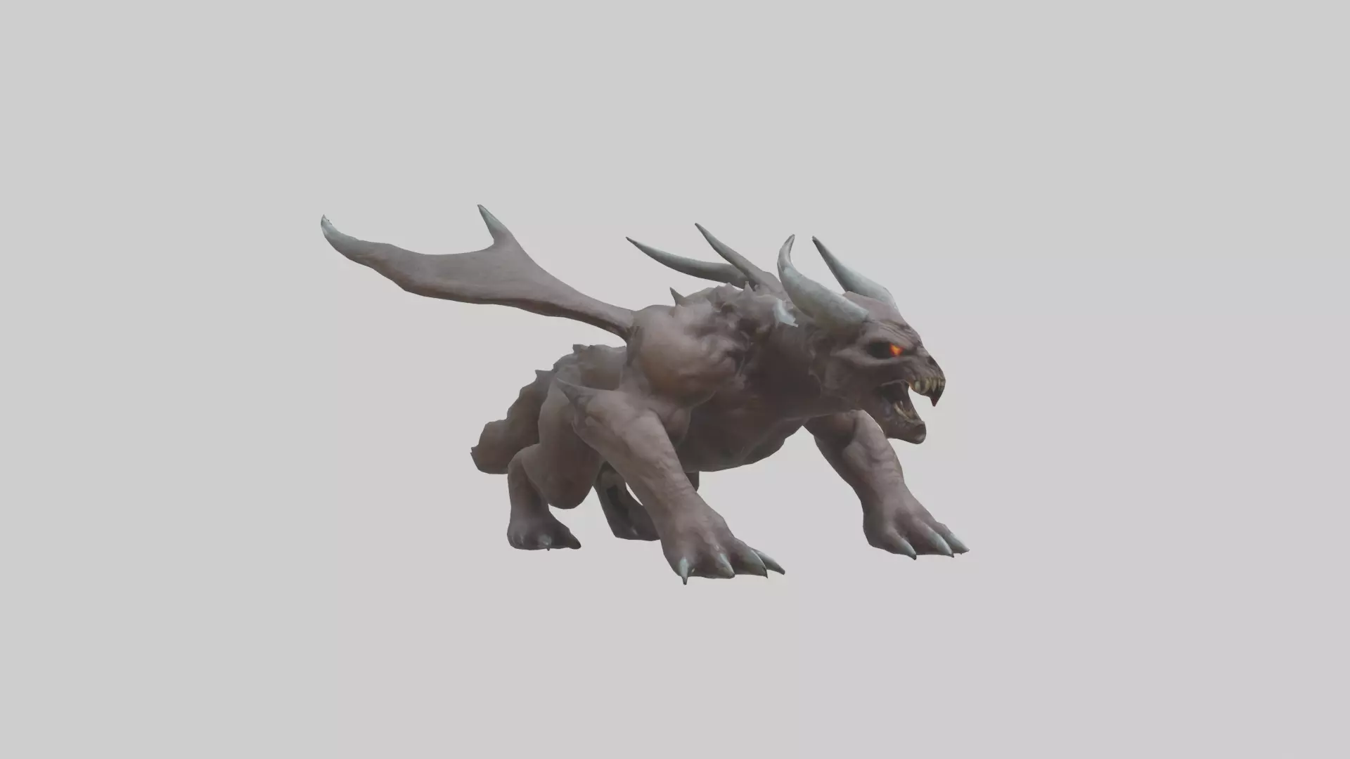 Doom Beast model Low-poly 3D model_0