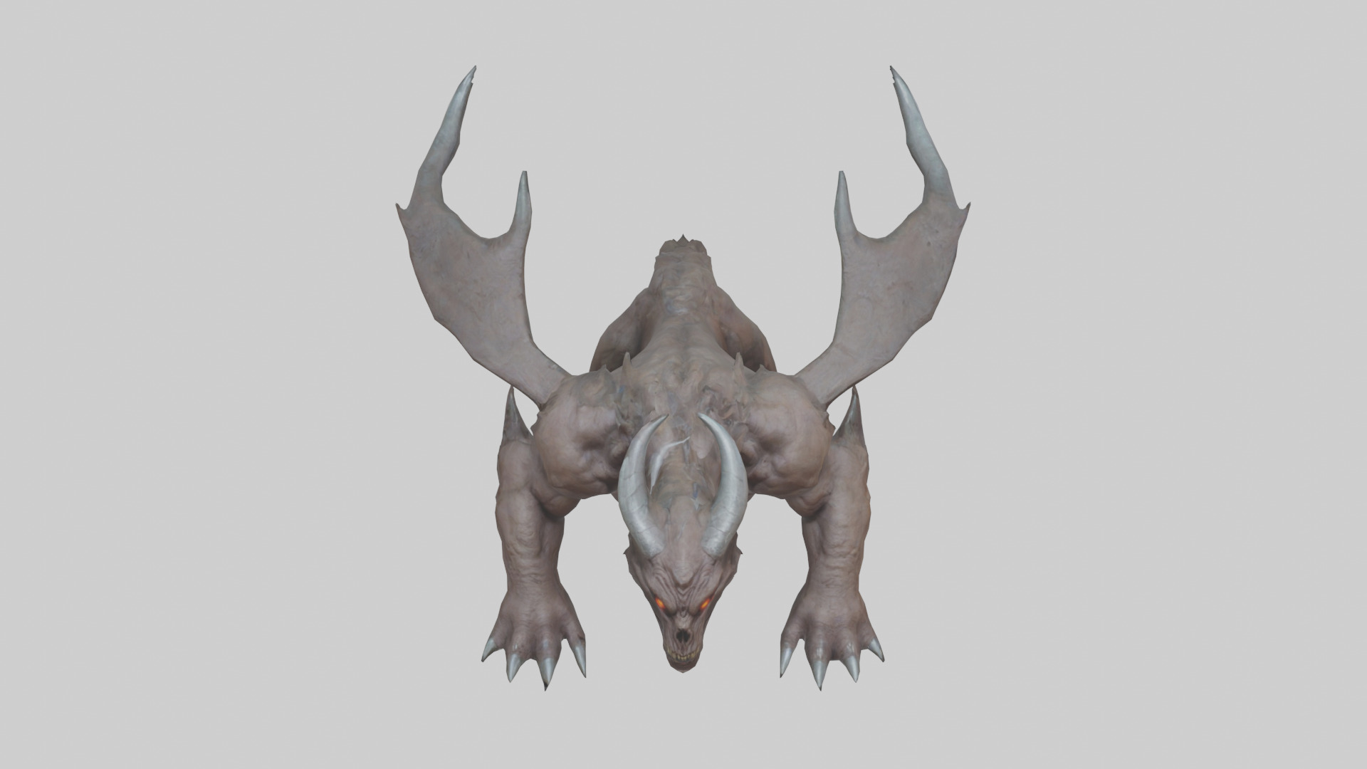 Doom Beast model Low-poly 3D model_26