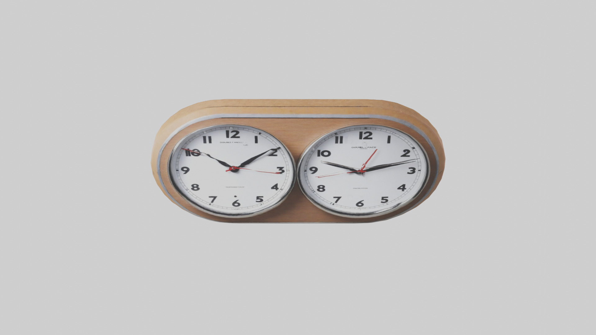 Double Face Wall Clock model Low-poly 3D model_26