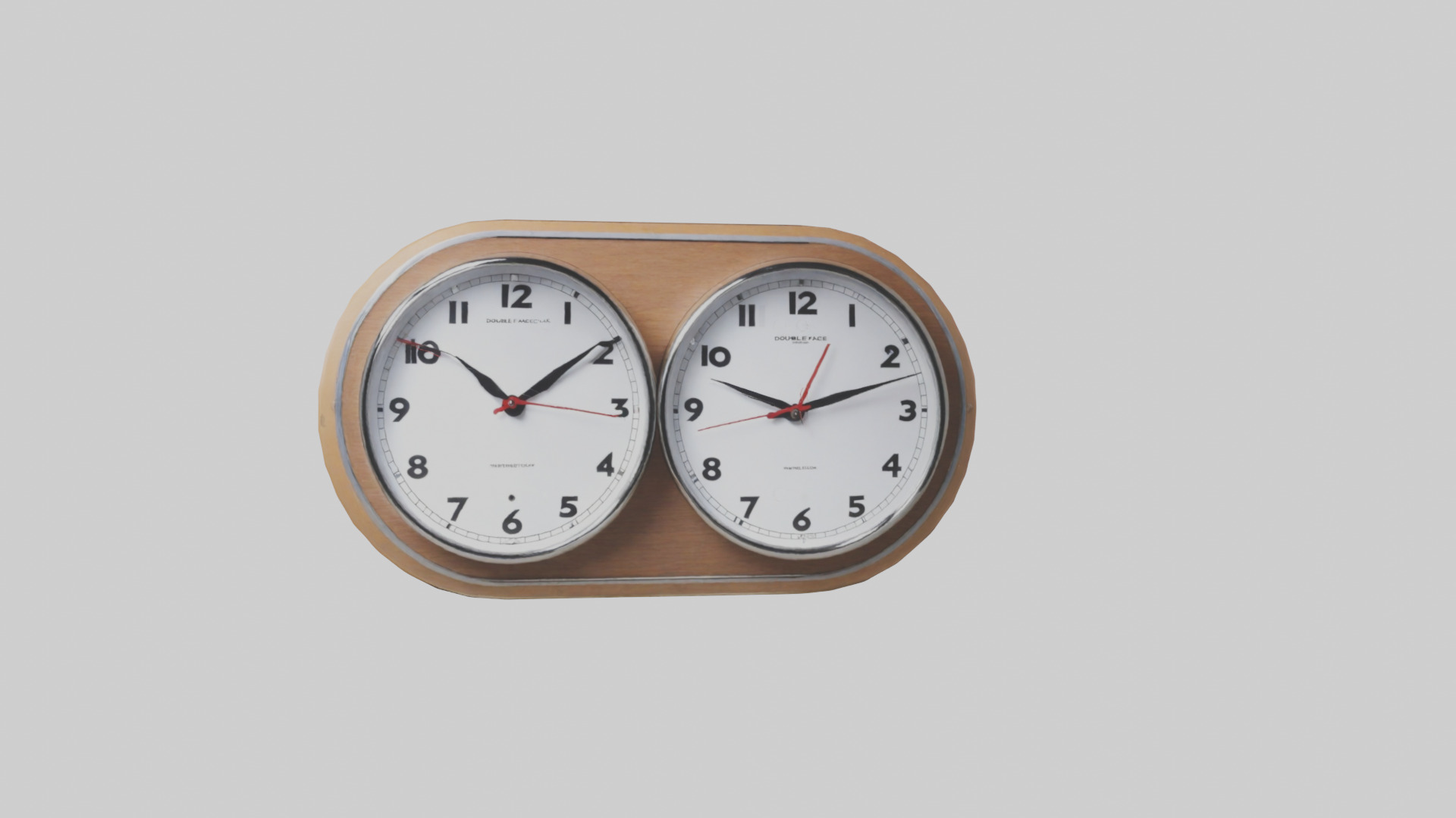 Double Face Wall Clock model Low-poly 3D model_18