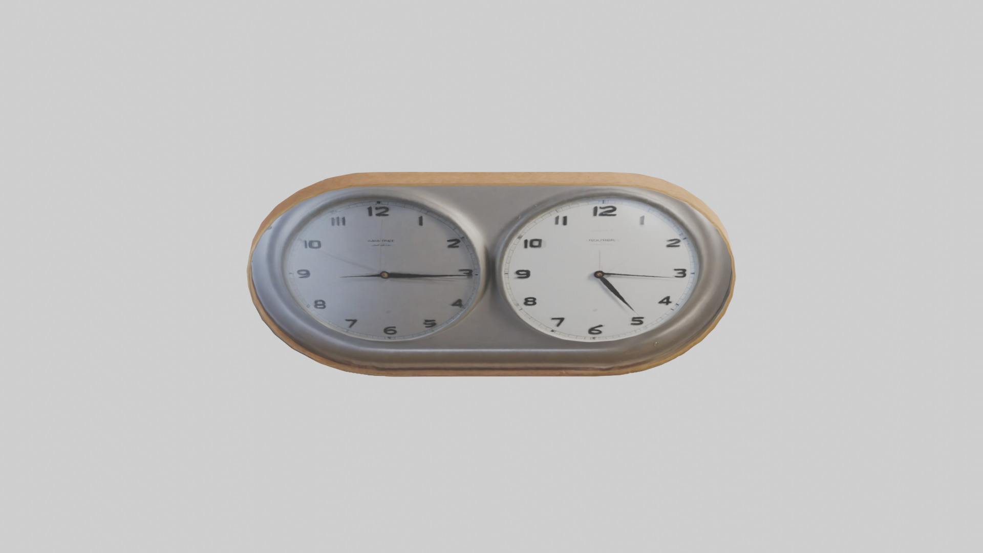 Double Face Wall Clock model Low-poly 3D model_25