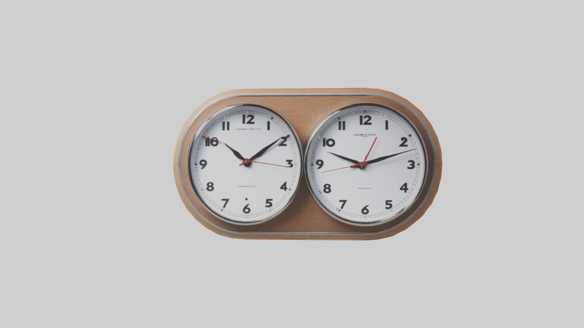 Double Face Wall Clock model Low-poly 3D model_12