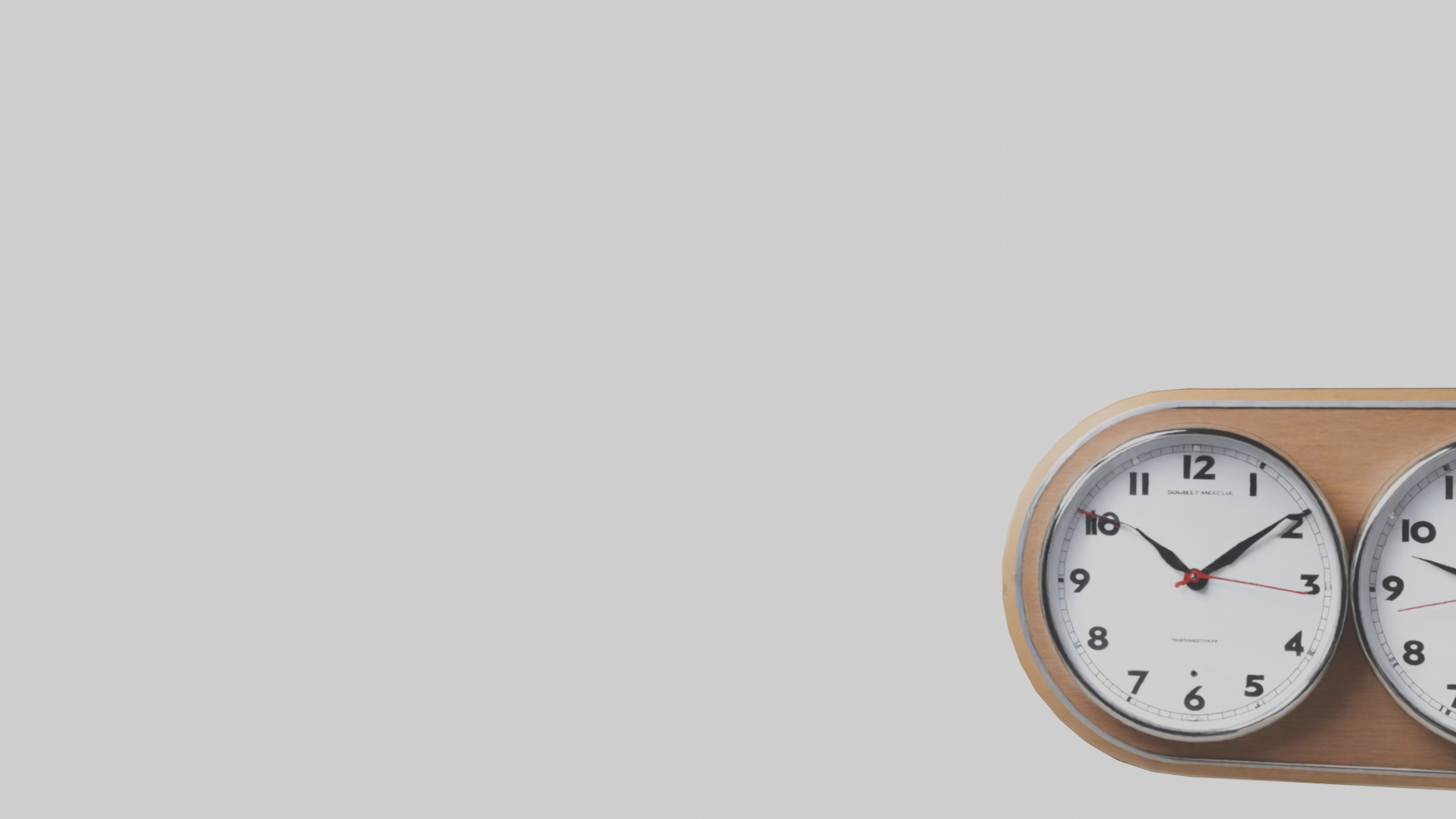 Double Face Wall Clock model Low-poly 3D model_21