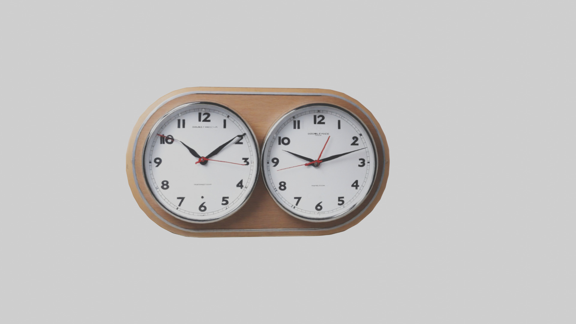 Double Face Wall Clock model Low-poly 3D model_20