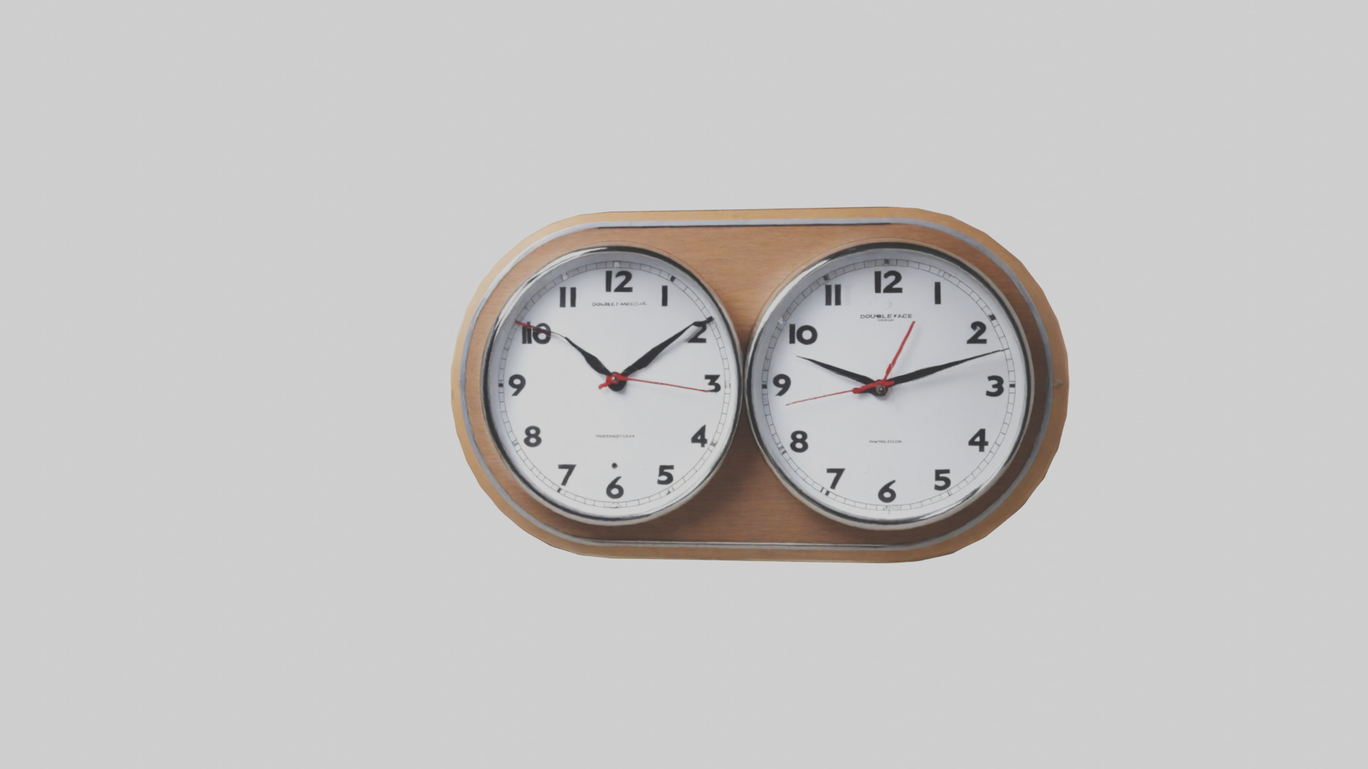 Double Face Wall Clock model Low-poly 3D model_13