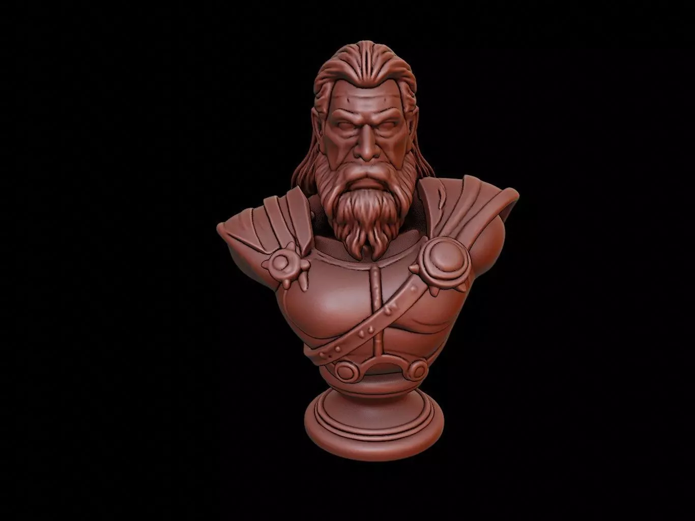 Thor Bust 3D print model_0
