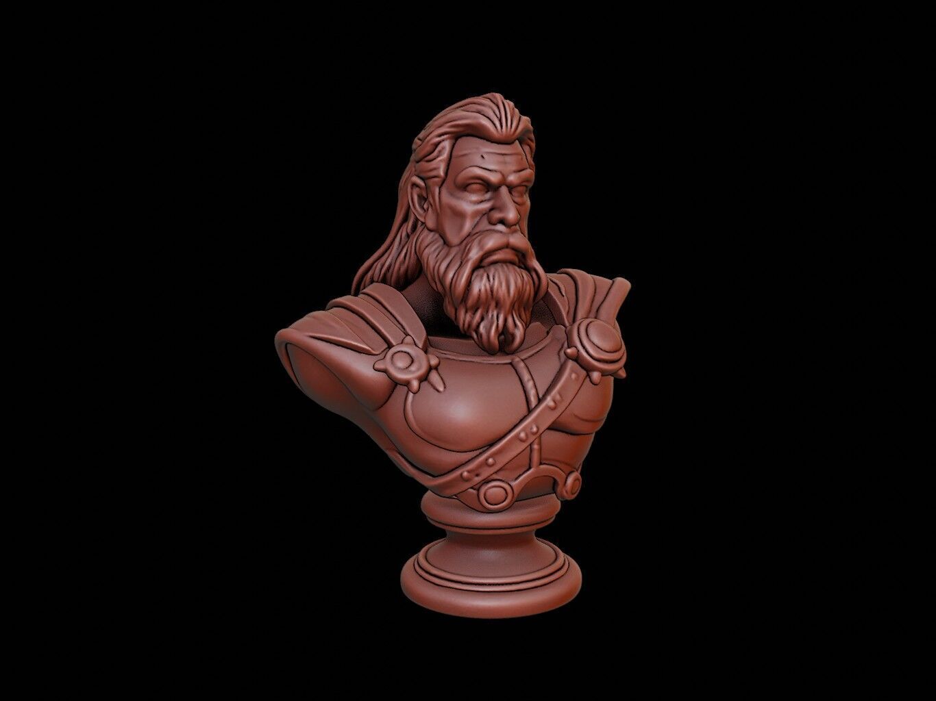 Thor Bust 3D print model_1