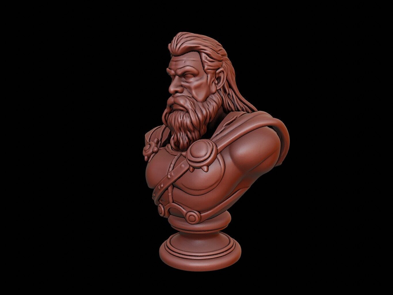 Thor Bust 3D print model_2