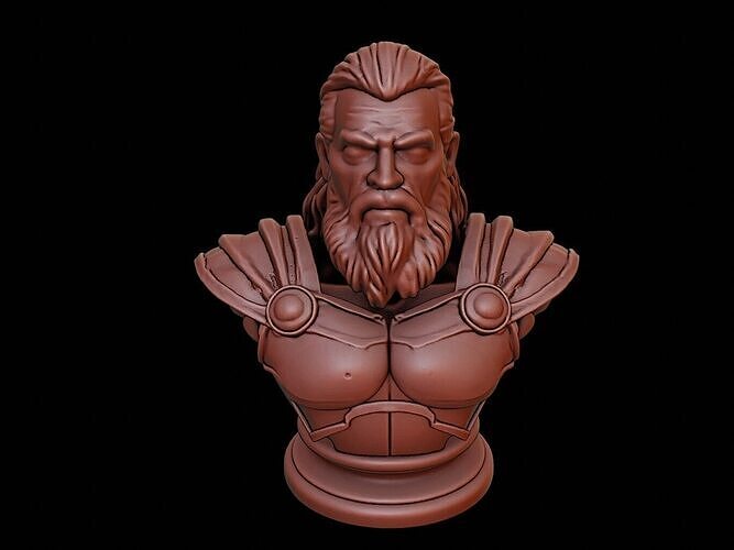Thor Bust 3D print model