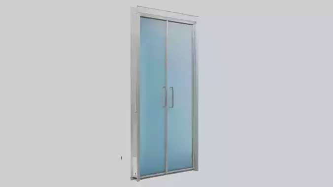 Double glass door model