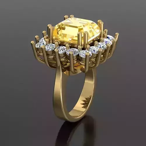 Elegant Square Ring