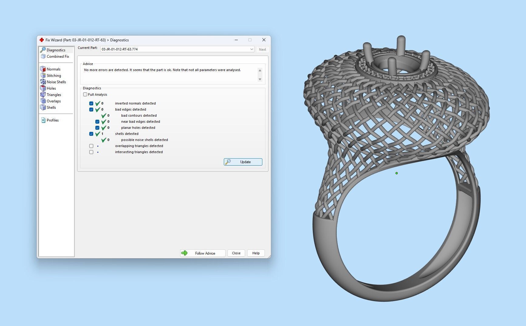 Emerald ring 3D print model_12