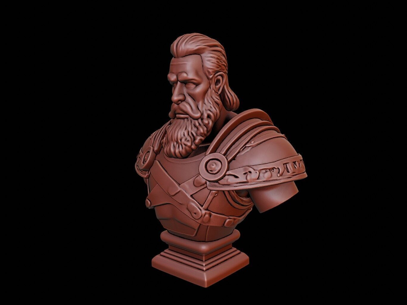 Tyr Bust 3D print model_2