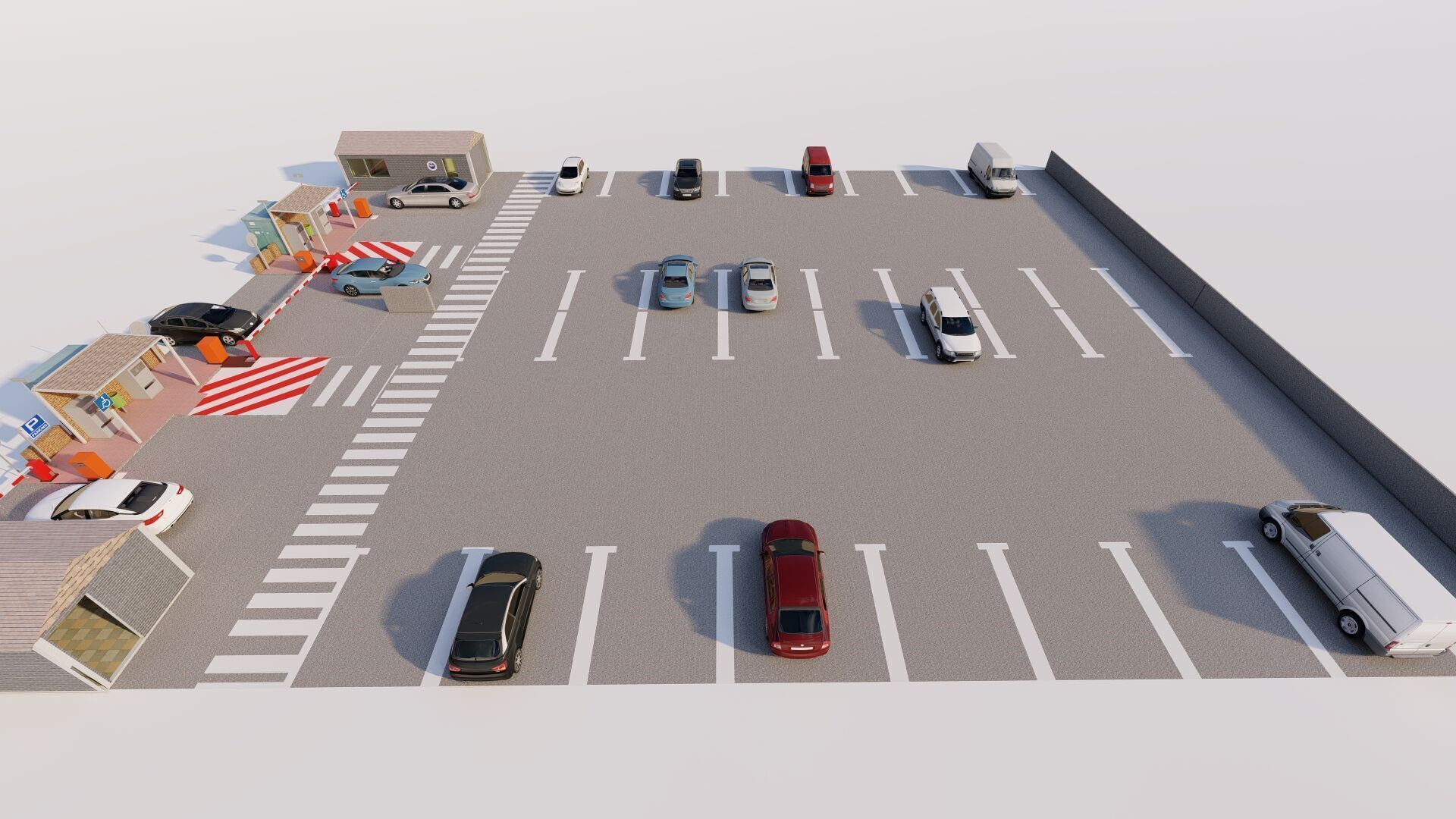 Parking-Parking Lot 3D model_10