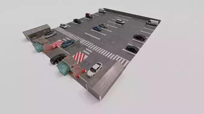 Parking-Parking Lot 3D model