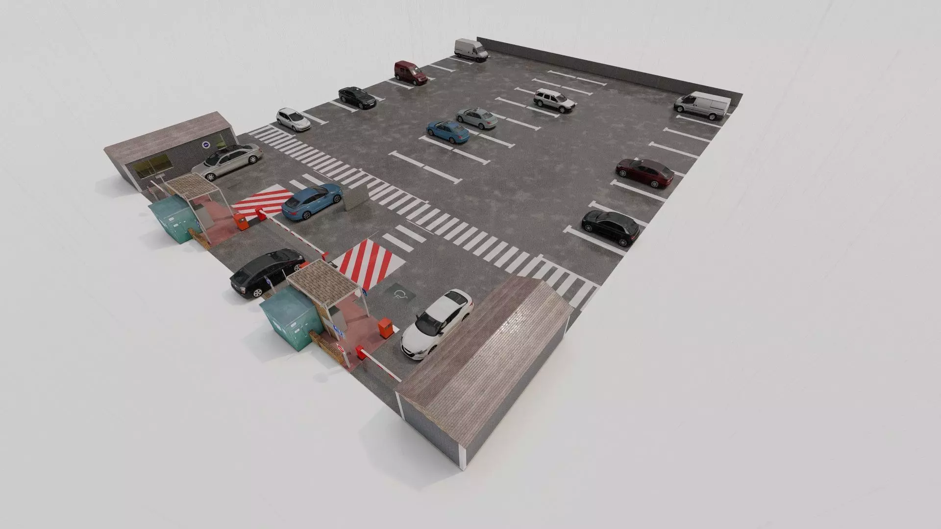 Parking-Parking Lot 3D model_0