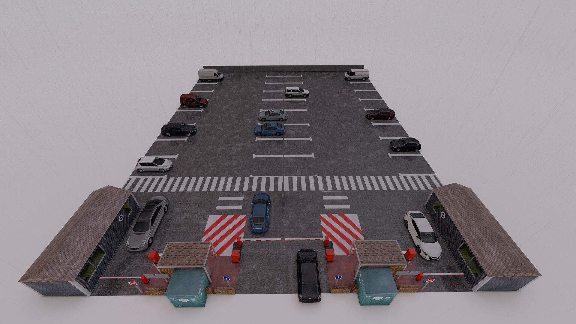 Parking-Parking Lot 3D model_12