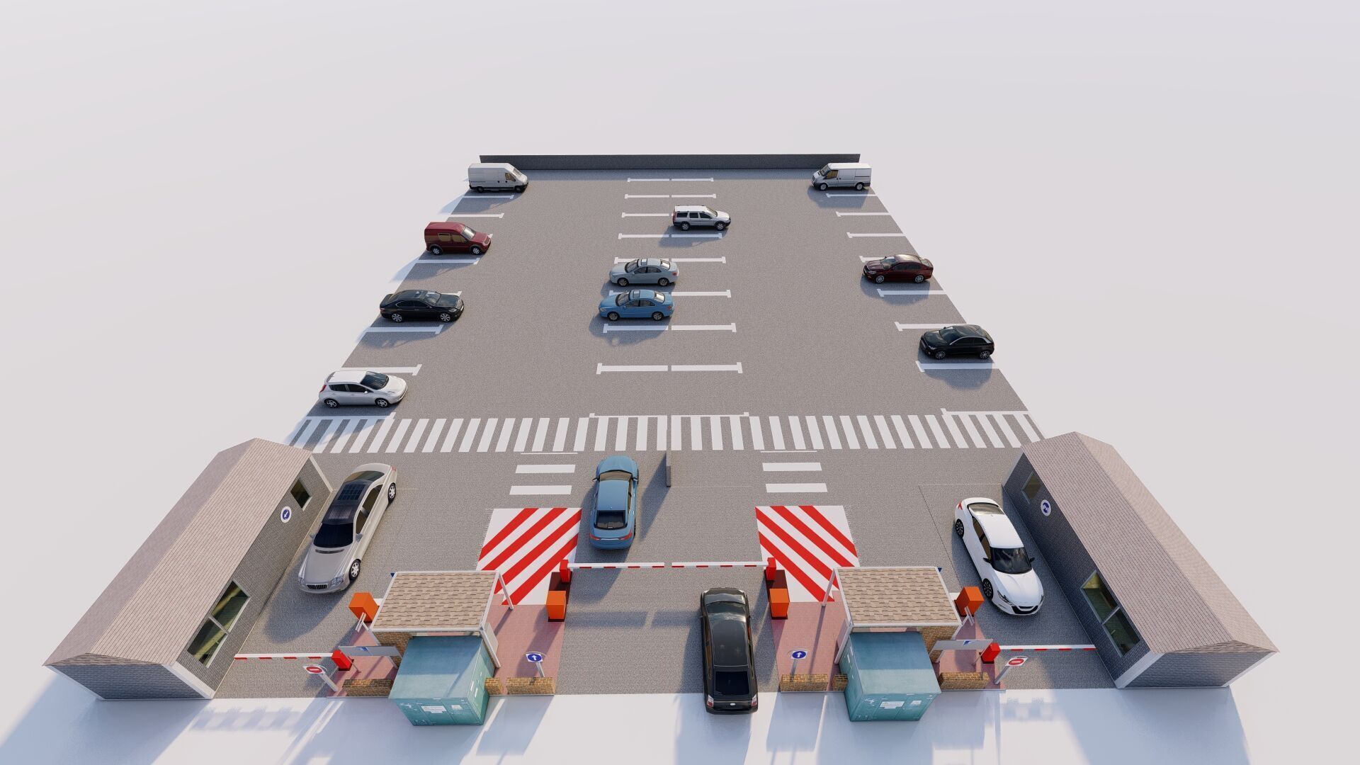 Parking-Parking Lot 3D model_4