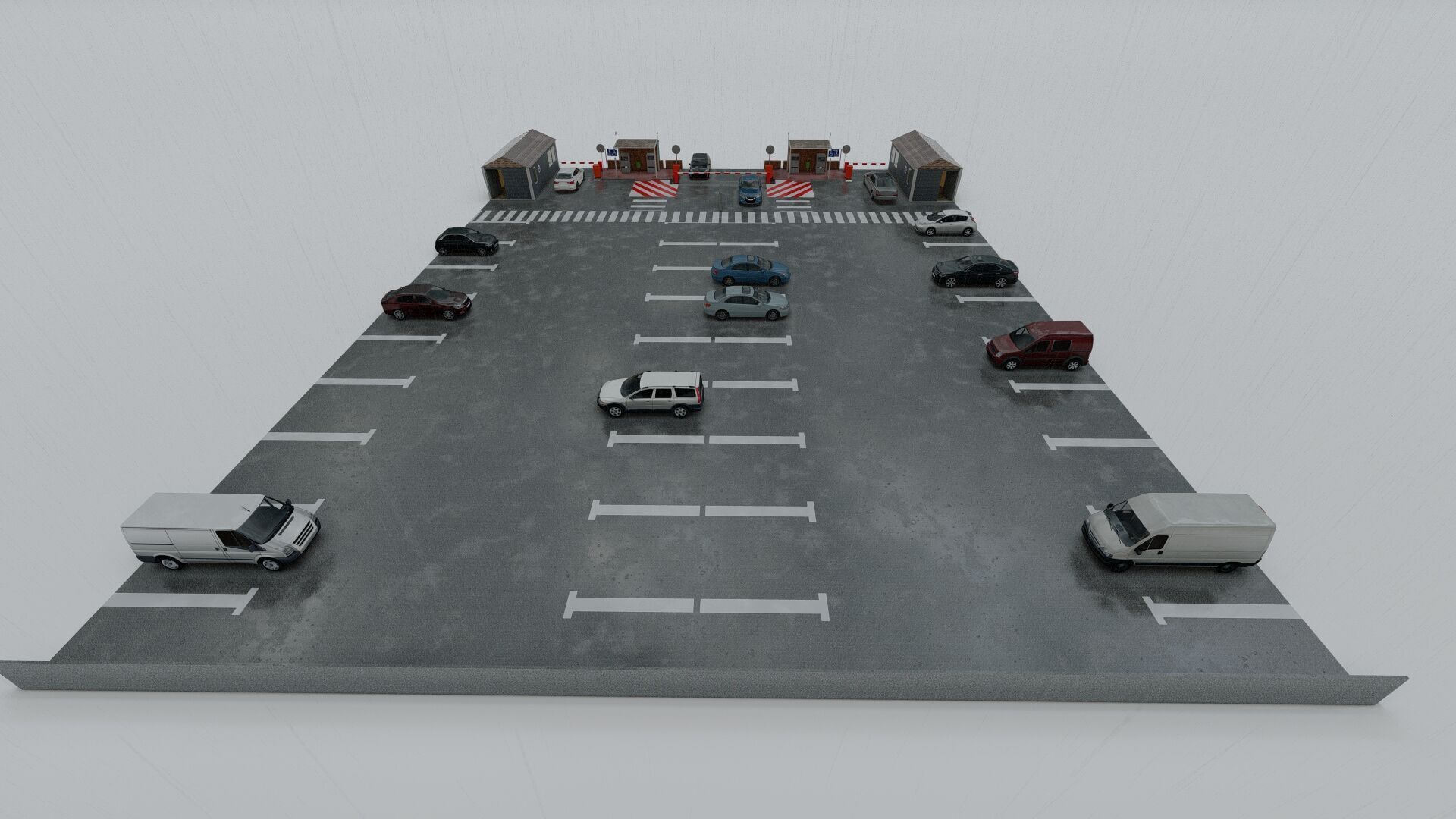 Parking-Parking Lot 3D model_16
