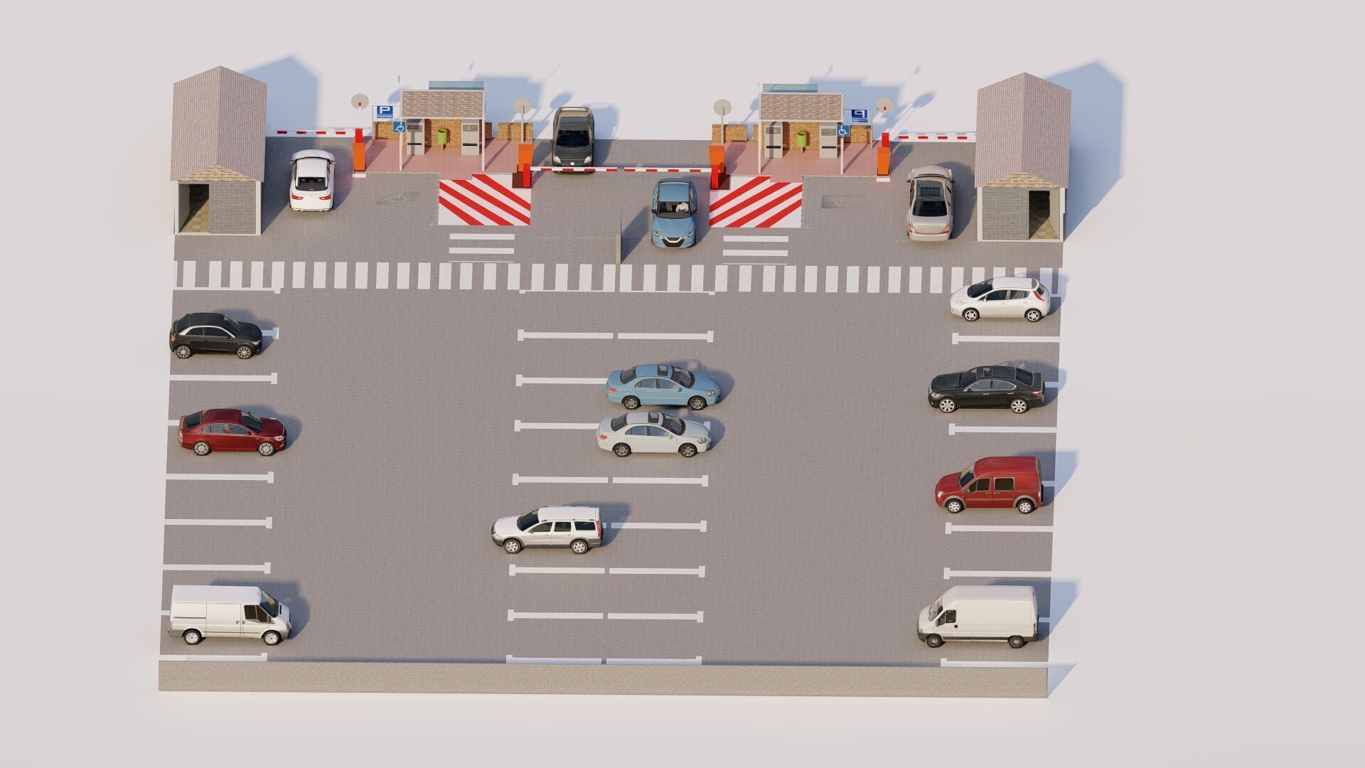 Parking-Parking Lot 3D model_17