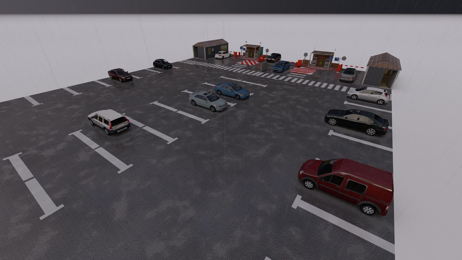 Parking-Parking Lot 3D model_15