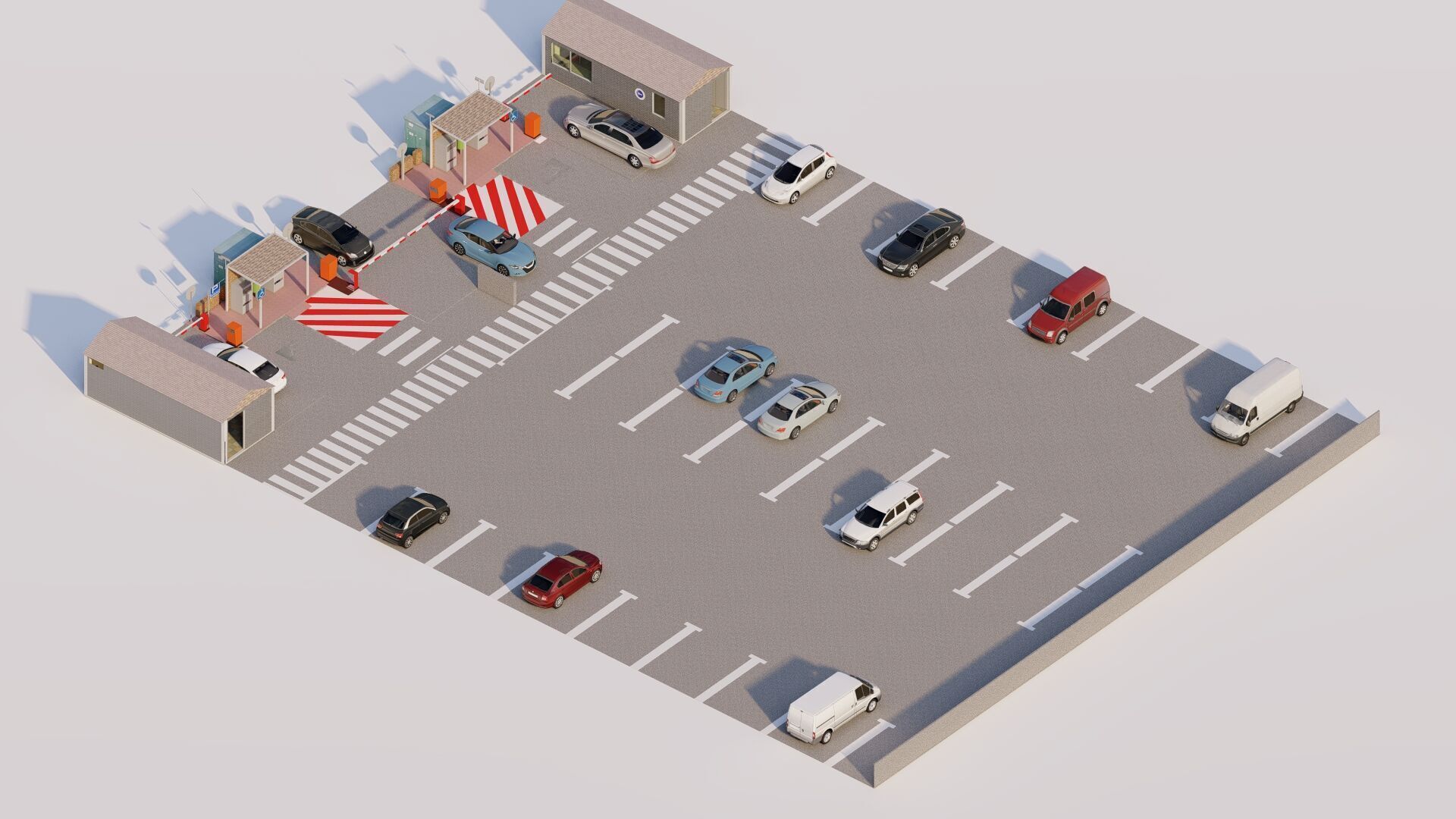 Parking-Parking Lot 3D model_18