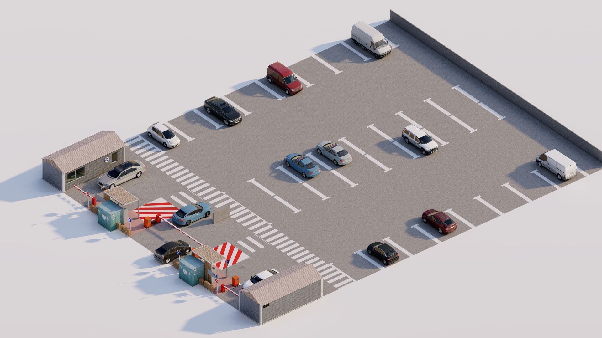 Parking-Parking Lot 3D model_19