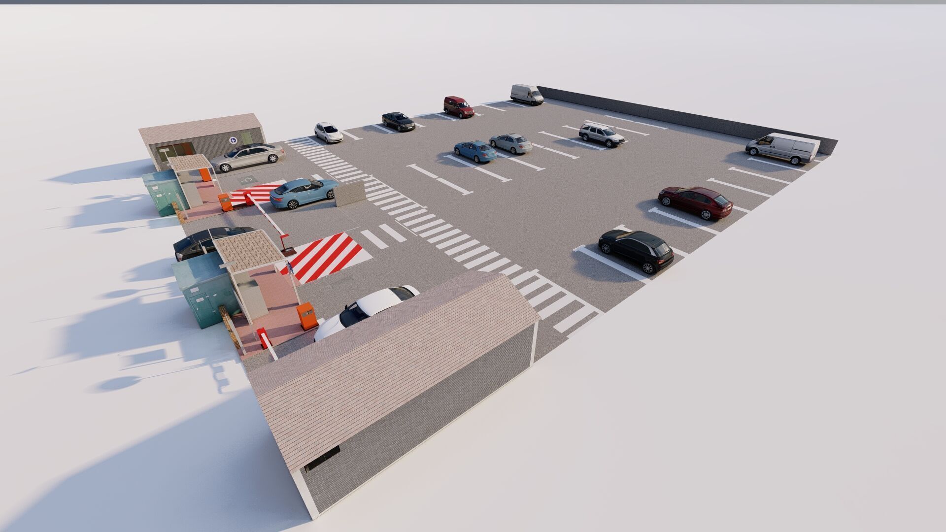 Parking-Parking Lot 3D model_1