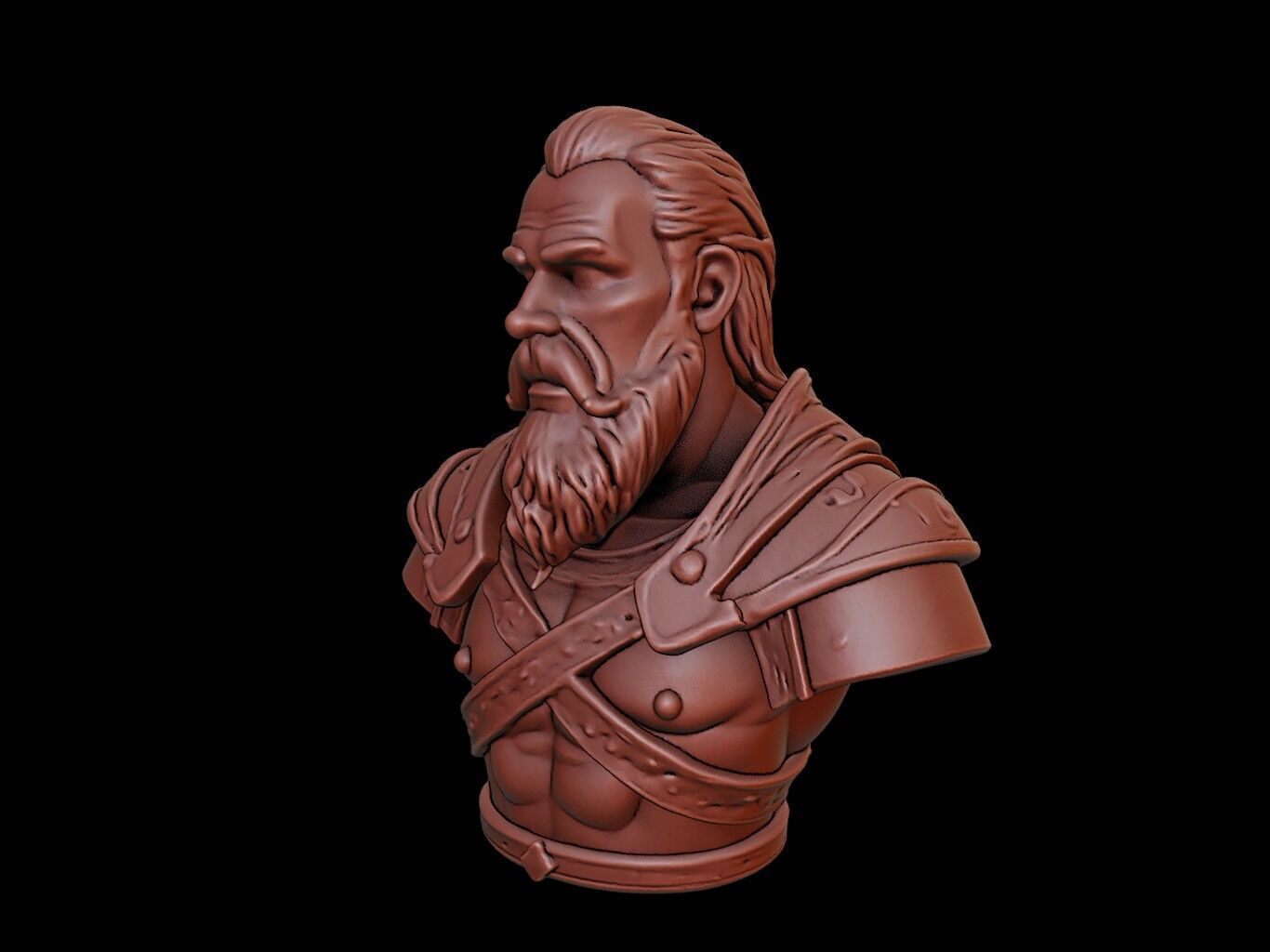 Tyr Bust 3D print model_2