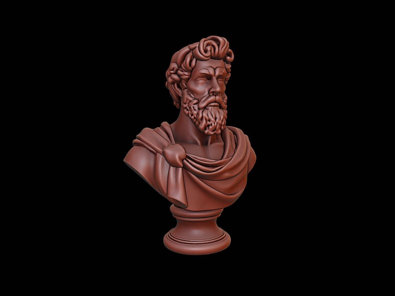 Uranus Bust 3D print model_1