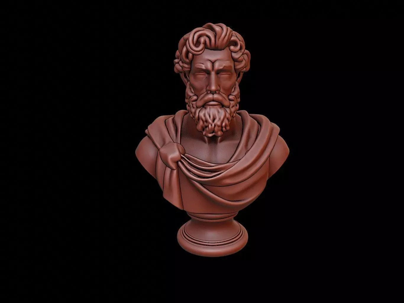 Uranus Bust 3D print model_0