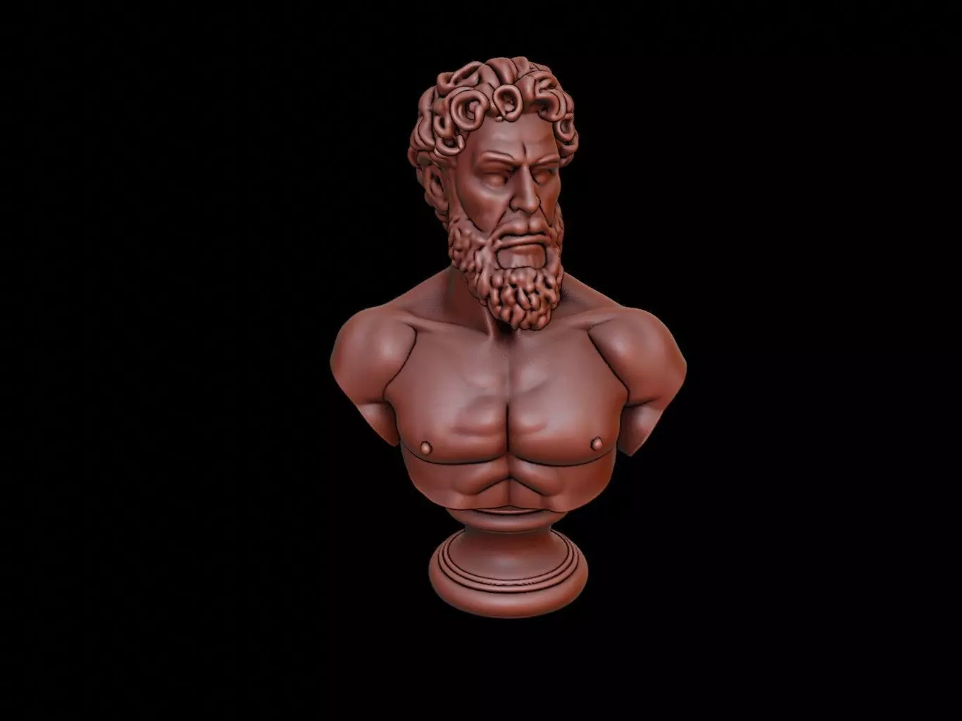 Uranus Bust 3D print model_0