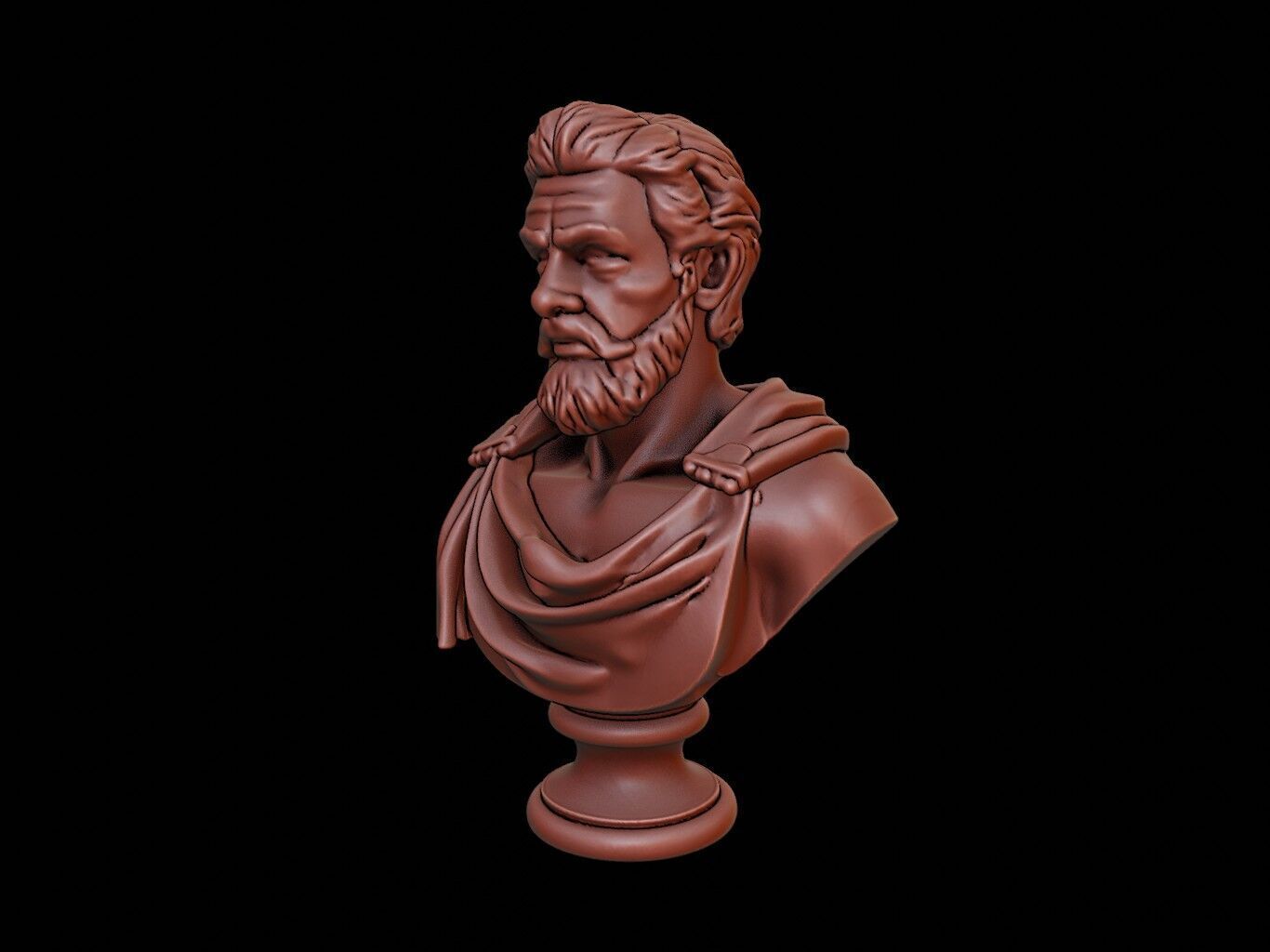 Uranus Bust 3D print model_2