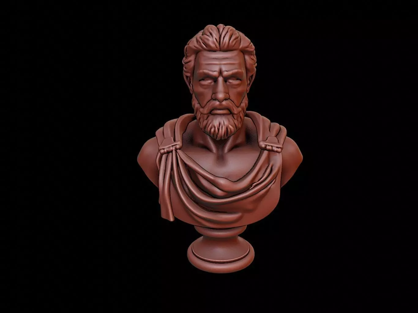 Uranus Bust 3D print model_0