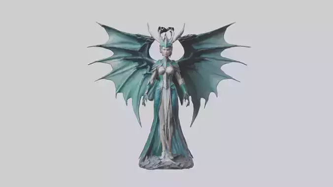 Dragon Queen statue model
